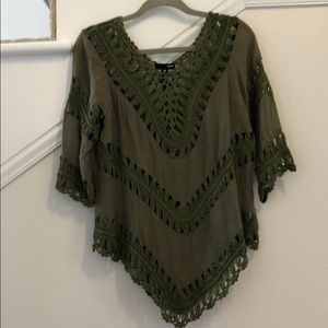 Green blouse